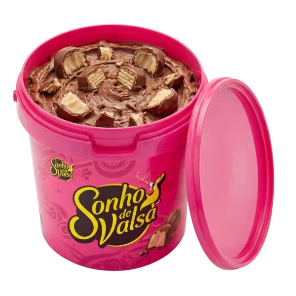 Balde de Recheio Sonho de Valsa 3kg - Chocolate com Wafer