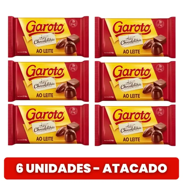Garoto Ao Leite — 6 Unidades Atacado