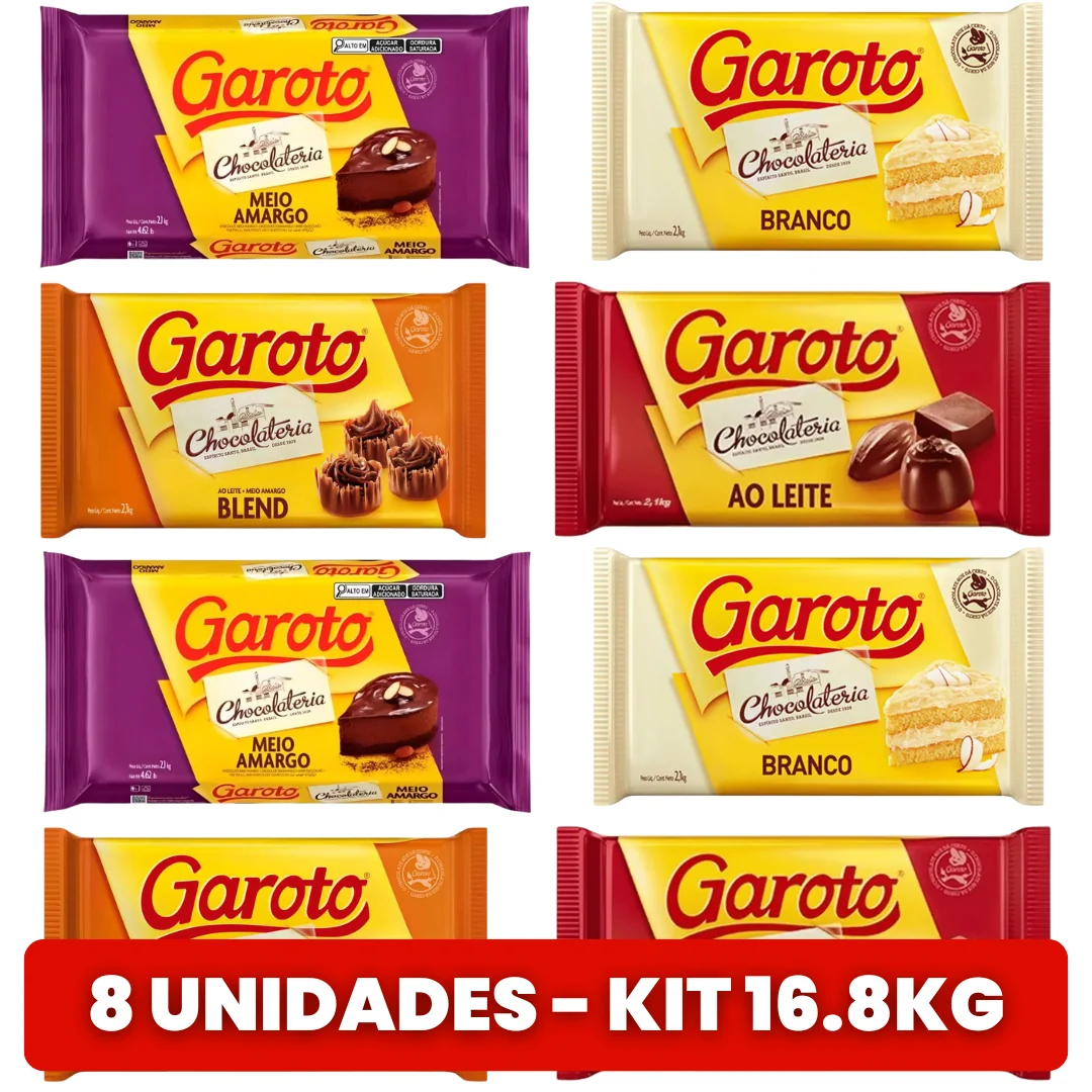 Garoto Sortido — Kit 8 Unidades 16,8kg