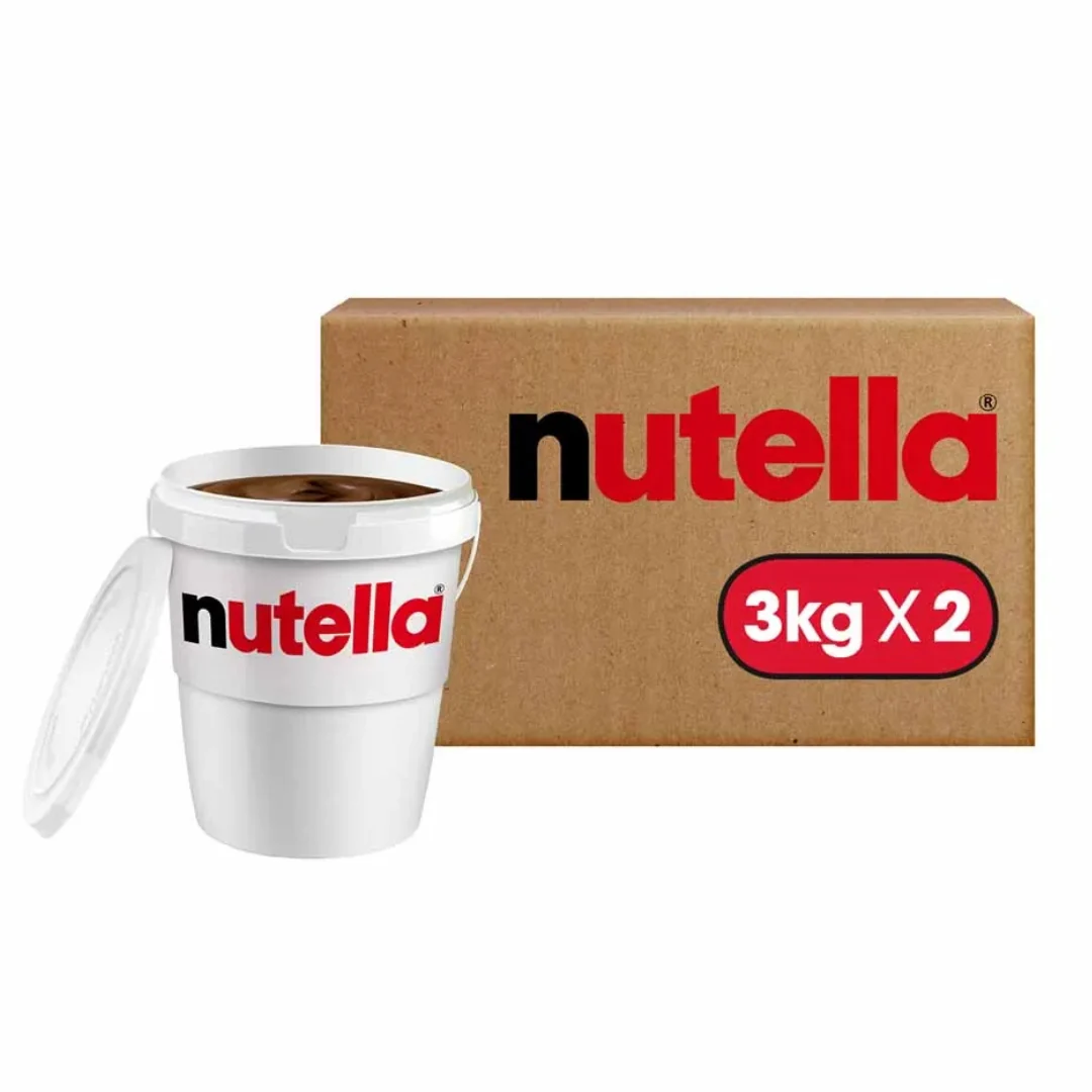 Nutella 3kg — Caixa com 2 Baldes (6kg)