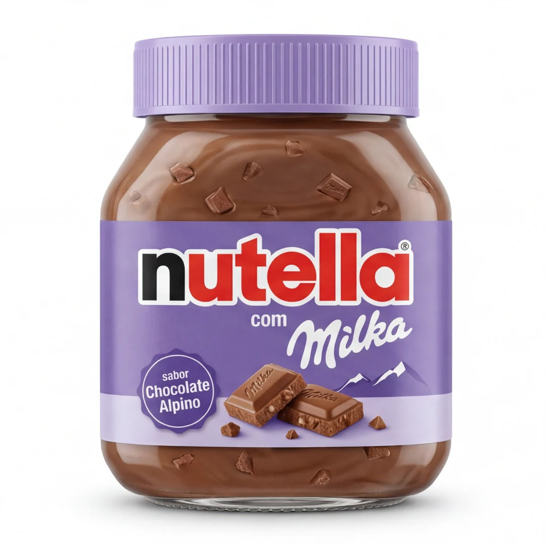 Nutella com Milka Chocolate Alpino 1700ml