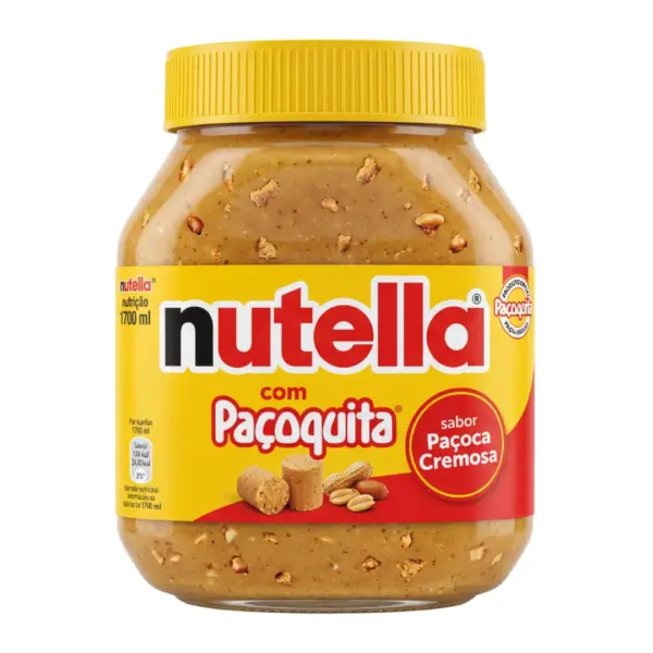 Nutella Paçoquita Paçoca Cremosa 1700ml