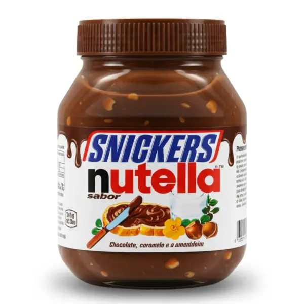 Snickers Nutella Chocolate, Caramelo e Amendoim 1700ml