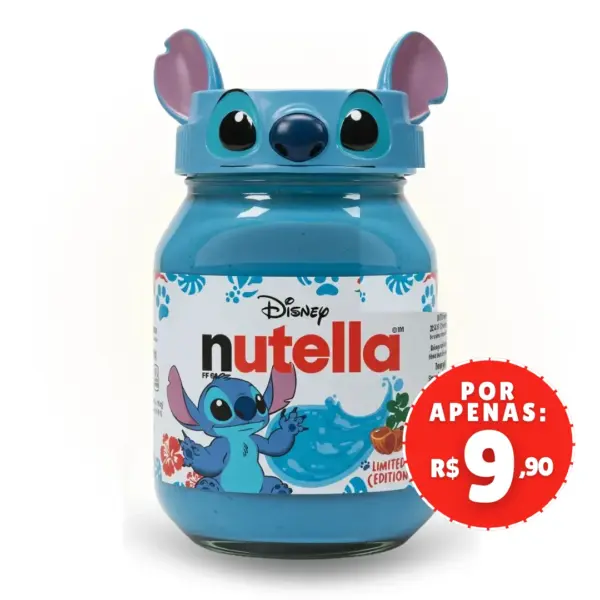 Nutella Stitch Disney Edição Limitada