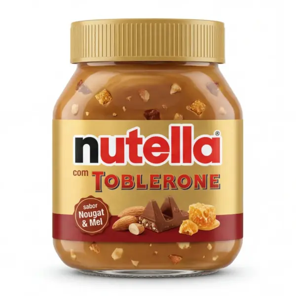 Nutella com Toblerone Nougat e Mel 1700ml