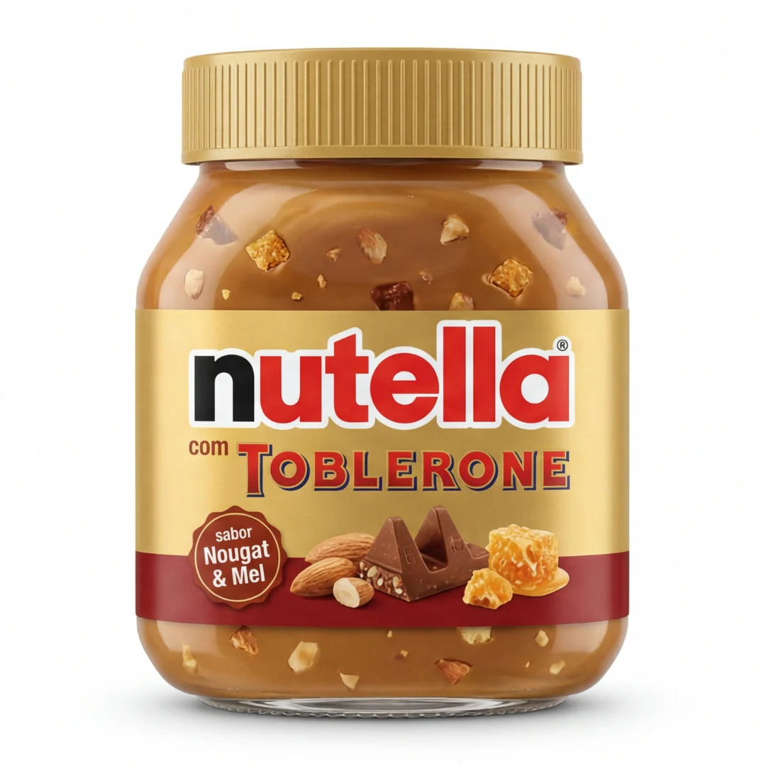 Nutella com Toblerone Nougat e Mel 1700ml